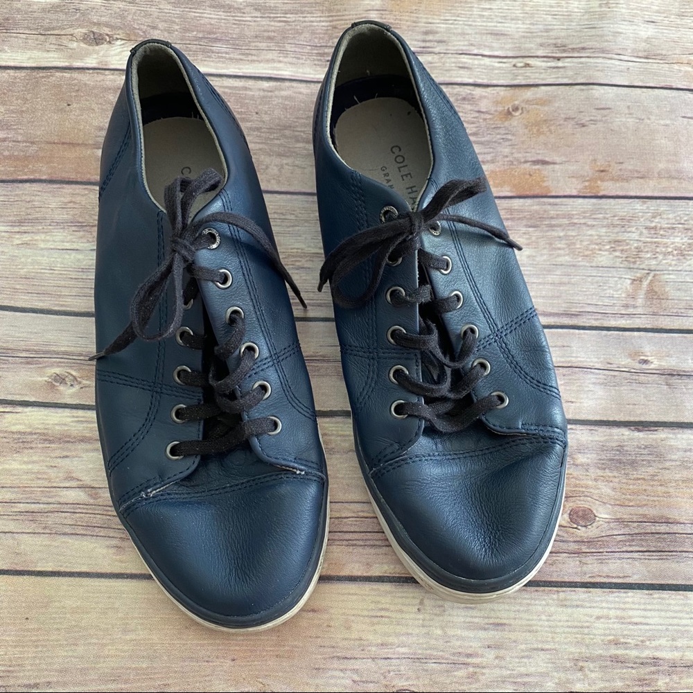 Cole Haan Blue Learher Sneakers